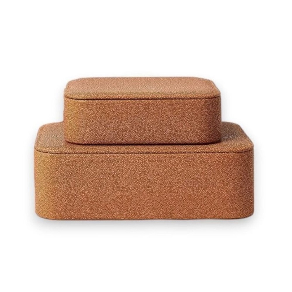 Studio McGee Set Shagreen Boxes with Lid - Threshold Small & Large